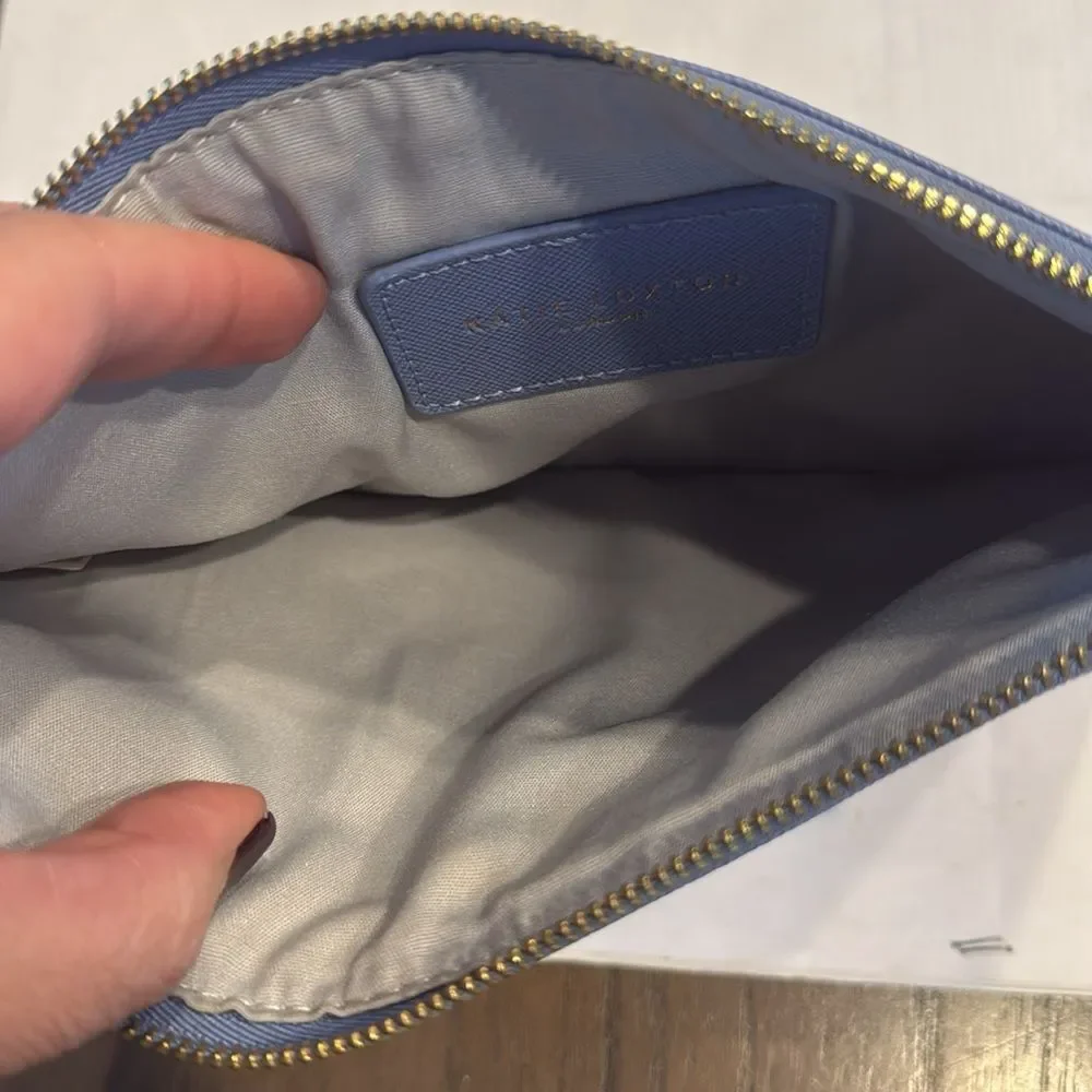Katie Loxton Blah Blah‎ Blah Pouch Clutch Cornflower Blue